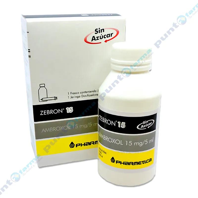 Zebron Ambroxol 15mg/5ml - Contenido de 100 ml + 1 Jeringa Dosificadora