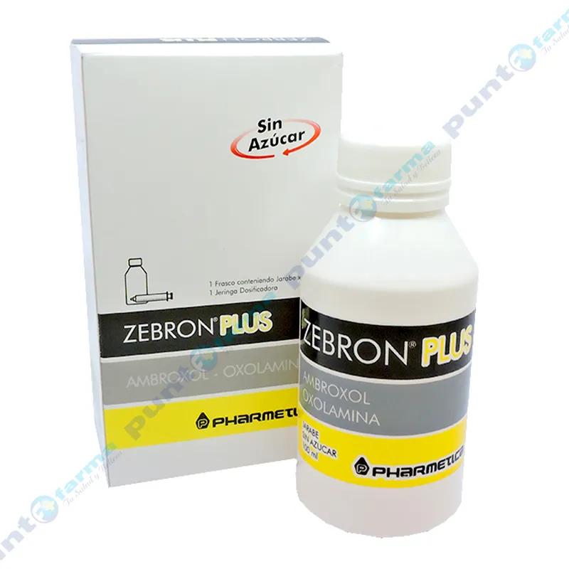 Zebron Plus - Ambroxol Oxolammina - Contenido 100 ml Jarabe + 1 jeringa dosificadora