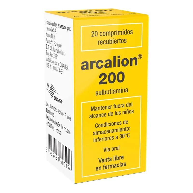 Arcalion Sulbutiamina 200 mg - Caja de 20 comprimidos recubiertos