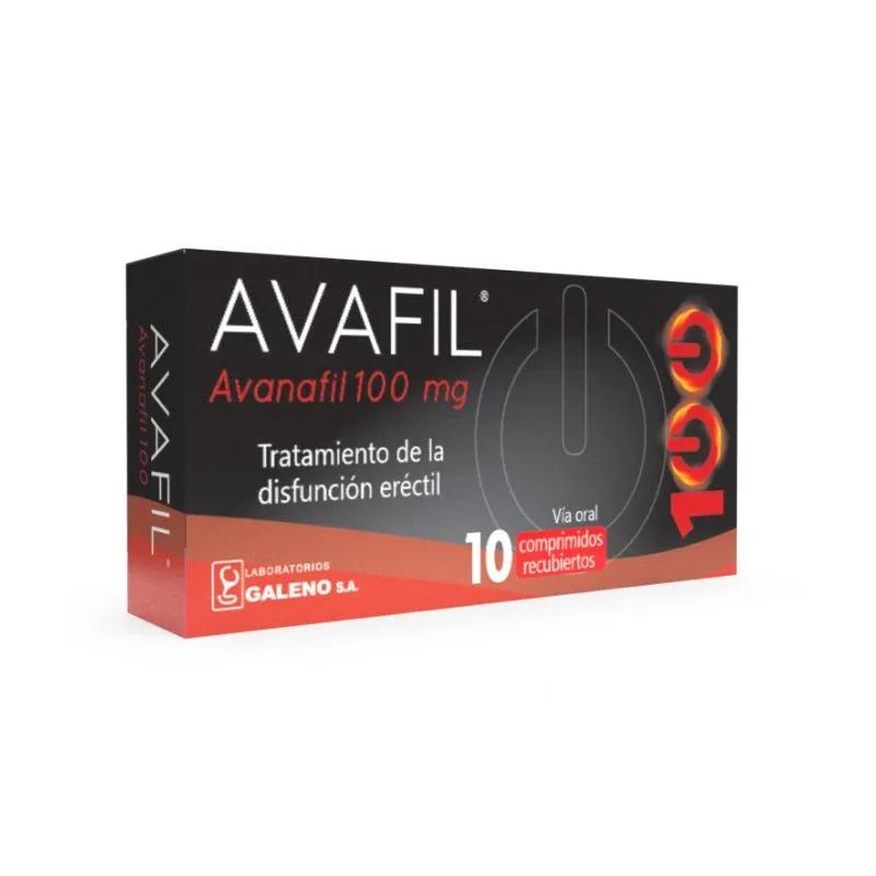 Avafil Avanafil 100 mg - Cont. 10 Comprimidos Recubiertos