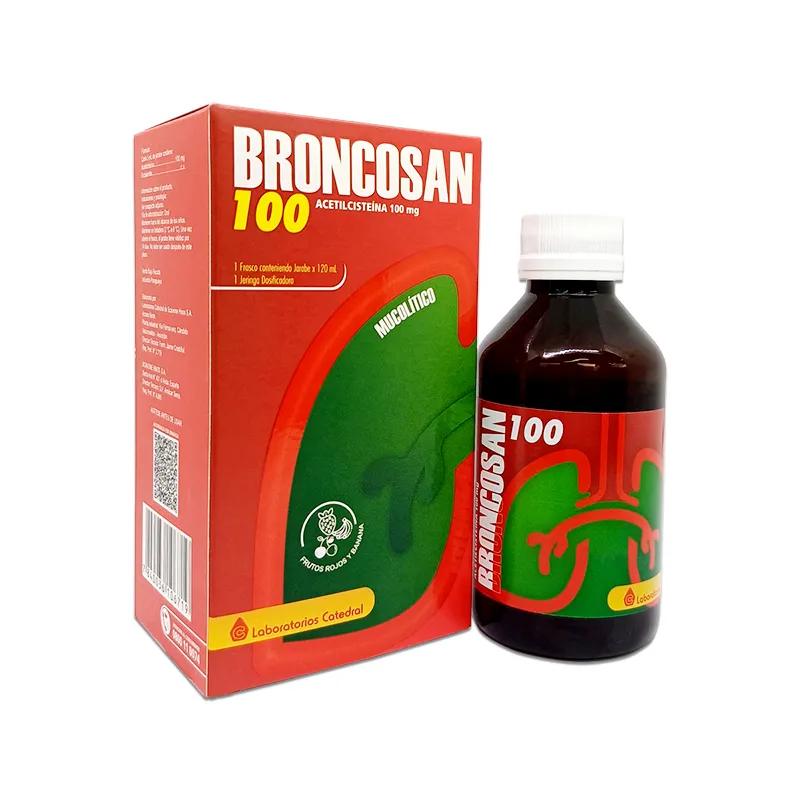 Broncosan Acetilcisteina 100 mg - Frasco de 120 mL + 1 Jeringa Dosificadora