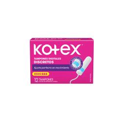 Tampones Digitales Medio Kotex - Caja de 12 unidades