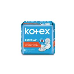 Toalla Higiénica Especial  Kotex - Cont.8 Unidades