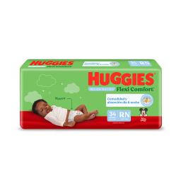 Huggies Flexi Comfort RN 0 - Contiene 34 unidades