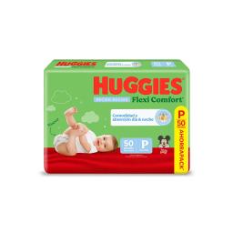 Pañales Desechables RN Huggies Flexi Comfort Talle P - 50 Unidades