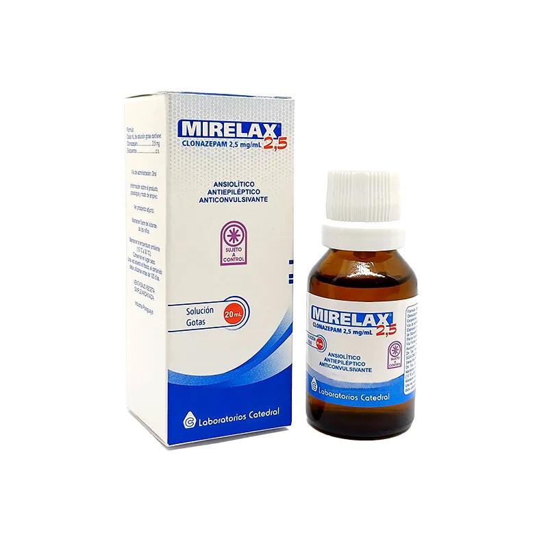Mirelax Clonazepam 2,5 mg CD - Solucion Gotas de 20 mL