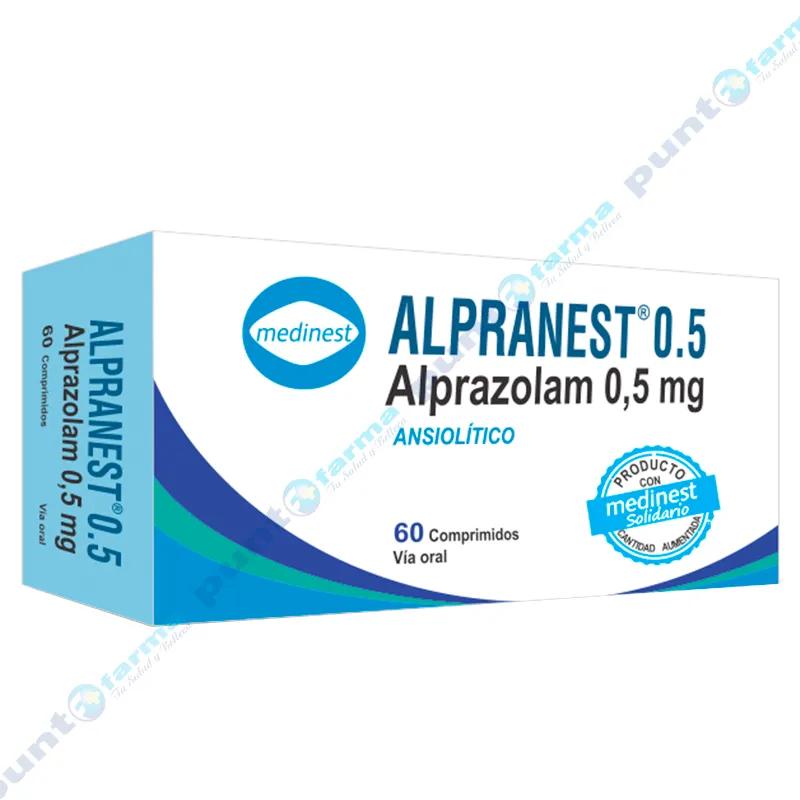 Alpranest 0,5 Alprazolam 0,5 mg - Cont. 60 comprimidos