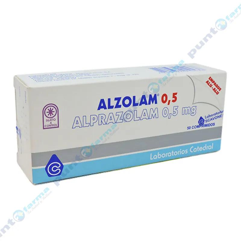 Alzolam 0,5 Alprazolam 0,5 Mg - Caja de 50 Comprimidos