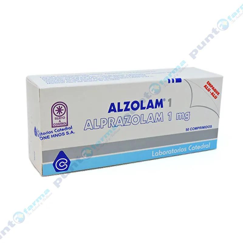 Alzolam 1 Alprazolam 1 mg - Caja de 50 Comprimidos