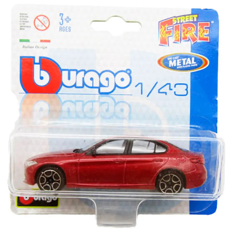 Auto de Colección 1:43 de Scala Metal Burago Street Fire Disney