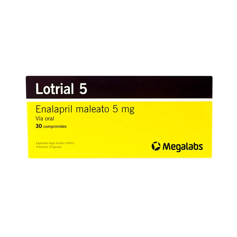 Lotrial 5 Enalapril maleato 5 mg - Caja 30 comprimidos