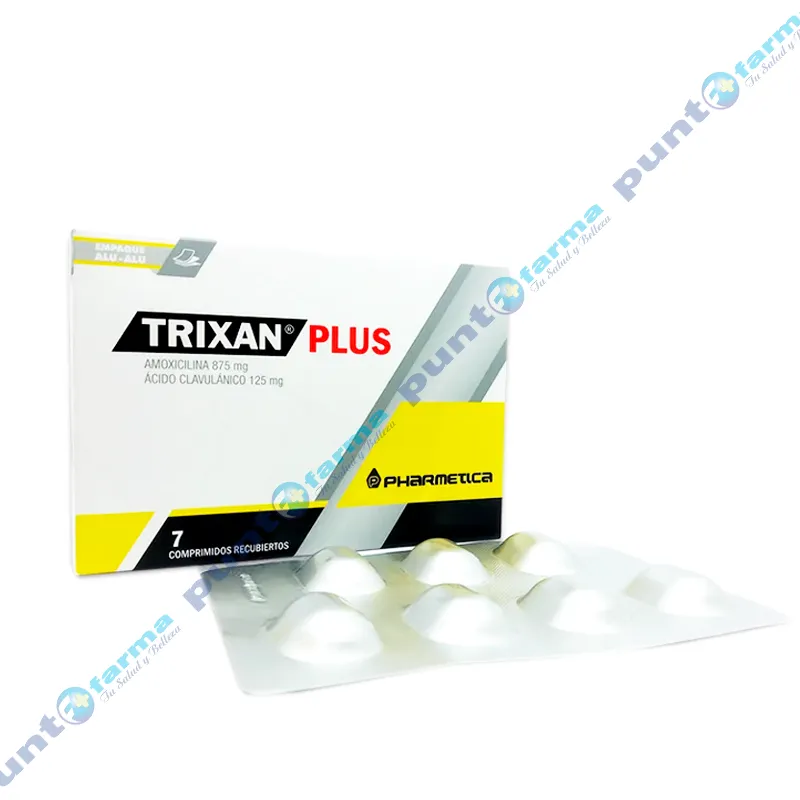 Trixan Plus Amoxicilina 875 mg - Cont.7 Comprimidos Recubiertos