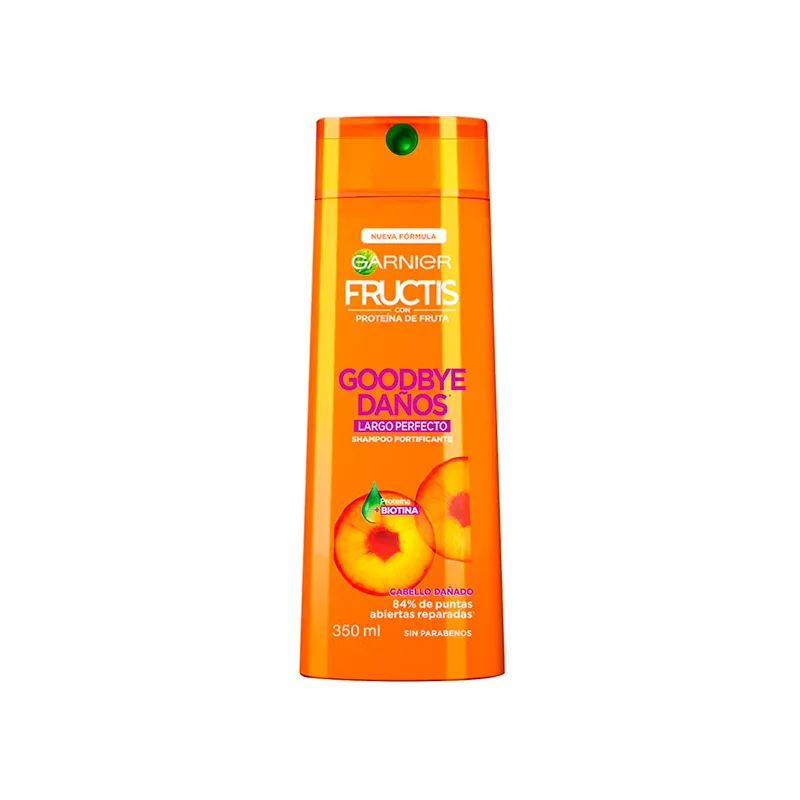 Shampoo Fortificante Goodbye Daños Largo Perfecto Fructis Garnier - 350mL