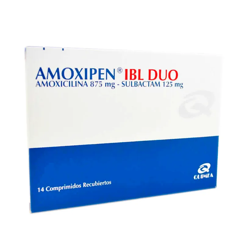 Amoxipen IBL Duo Amoxicilina 875 mg - Caja de 14 Comprimidos Recubiertos