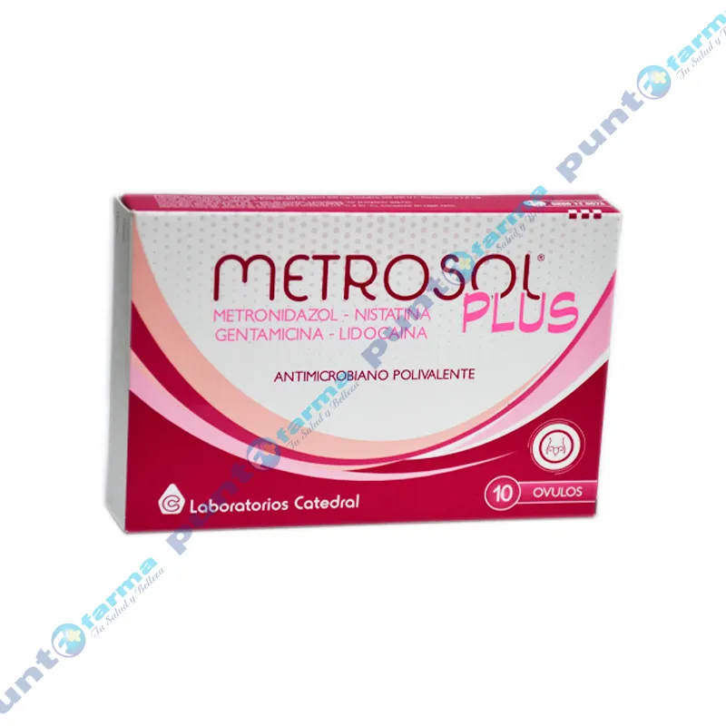 Metrosol Plus Metronidazol - Contenido de 10 Óvulos