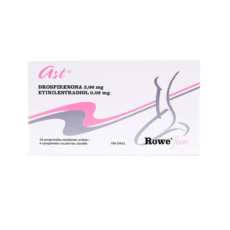 Ast Rowe Fem Drospirenona 3,00 mg - Caja de 28 comprimidos recubiertos
