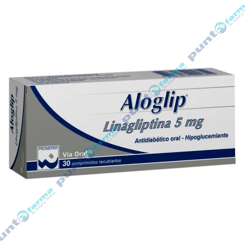 Aloglip Linagliptina 5 mg - Caja de 30 comprimidos recubiertos