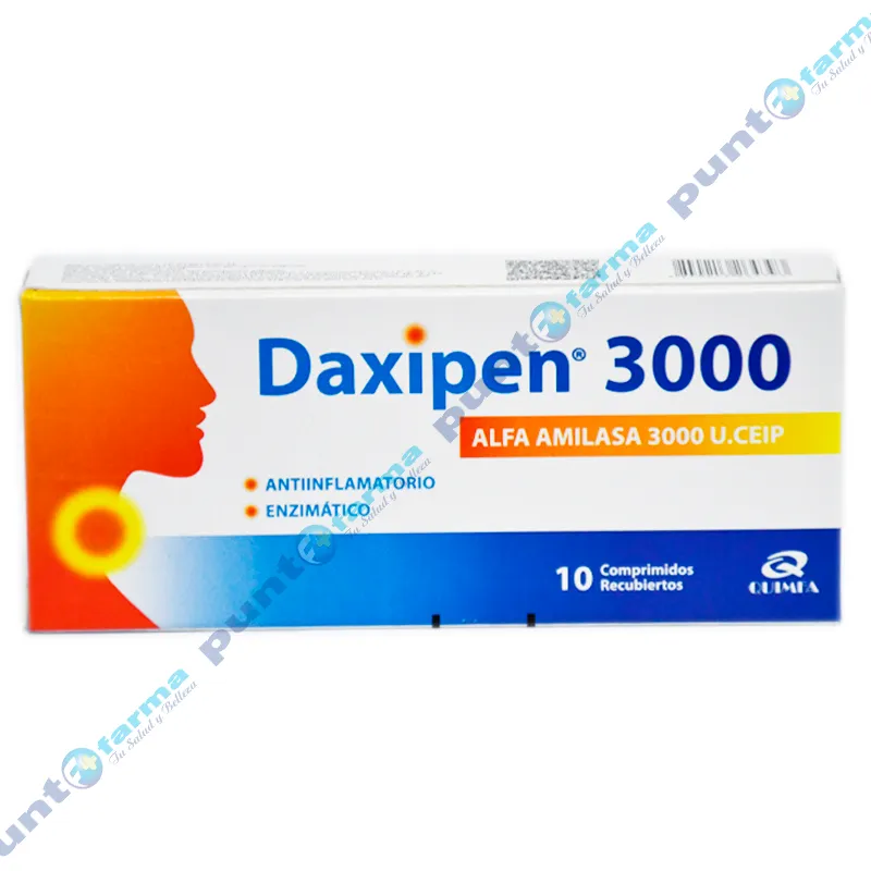 Daxipen  3000 Alfa Amilasa - 10 Comprimidos Recubiertos