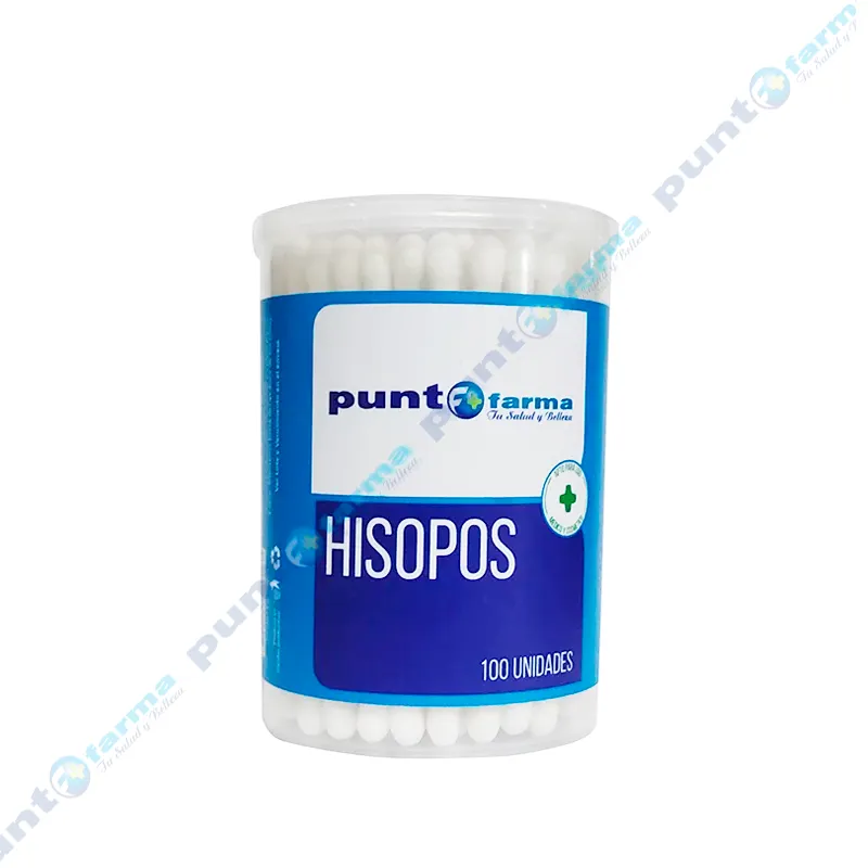 Hisopos en pote - Contiene 100 Unidades