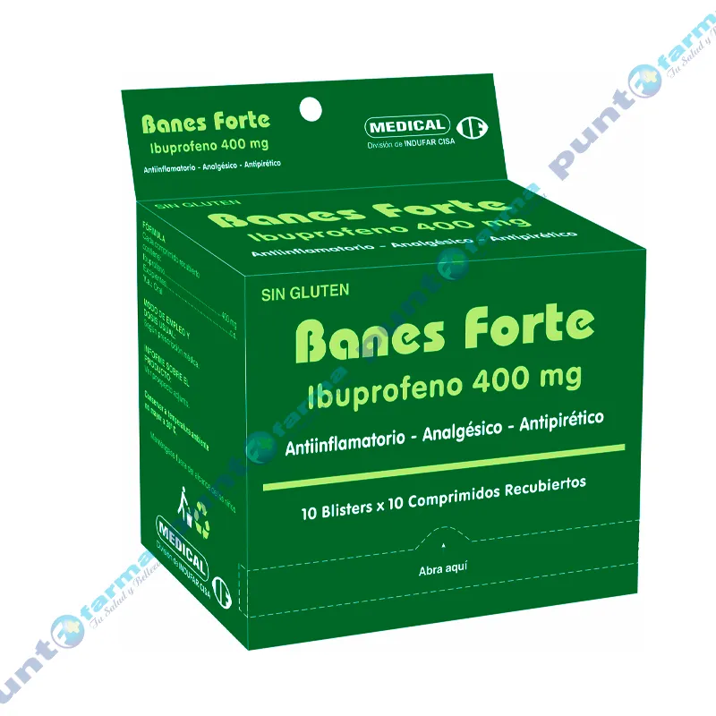 Banes Forte Ibuprofeno 400 mg - Exhi x 100 Blister