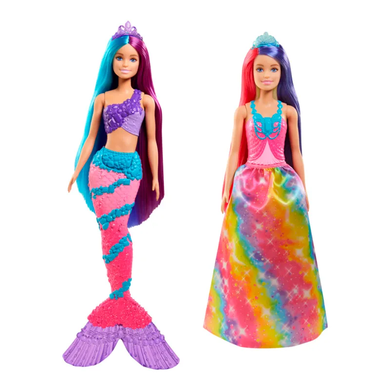 Muñeca Princesa Barbie Peinados Fantasticos Vestidos