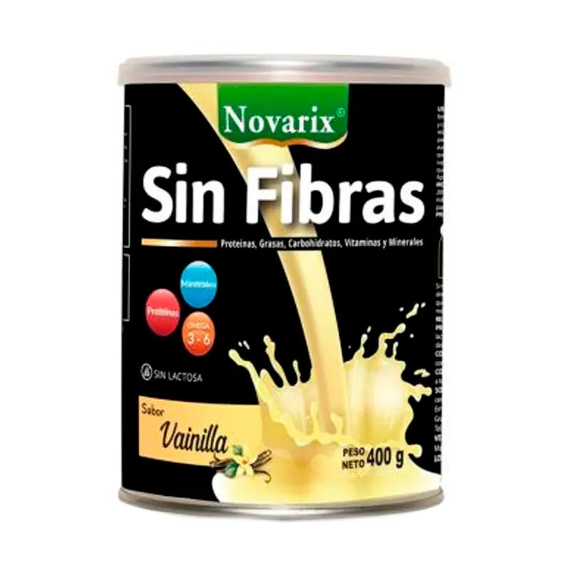 Novarix Sin Fibras Sabor Vainilla - 400 gr