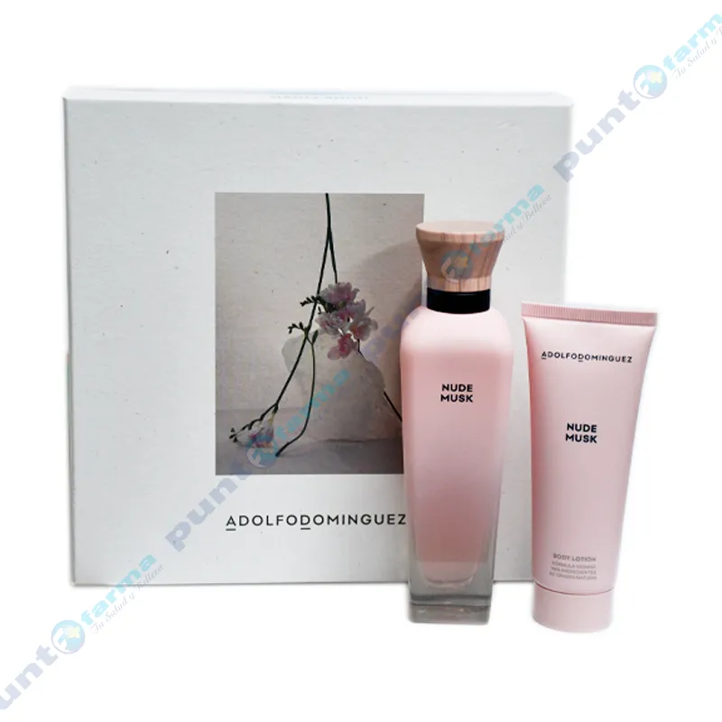 Set Nude Musk Perfume Eau de Parfum + Body Lotion Adolfo Dominguez