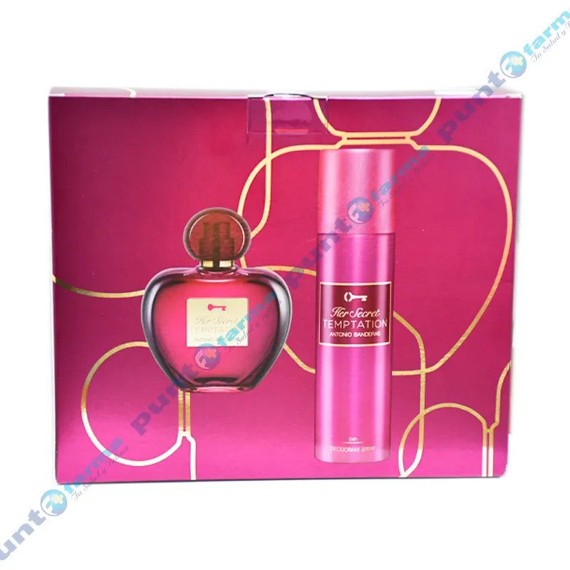 Set Antonio Banderas Her Secret Te Eau de Toilette + Desodorante