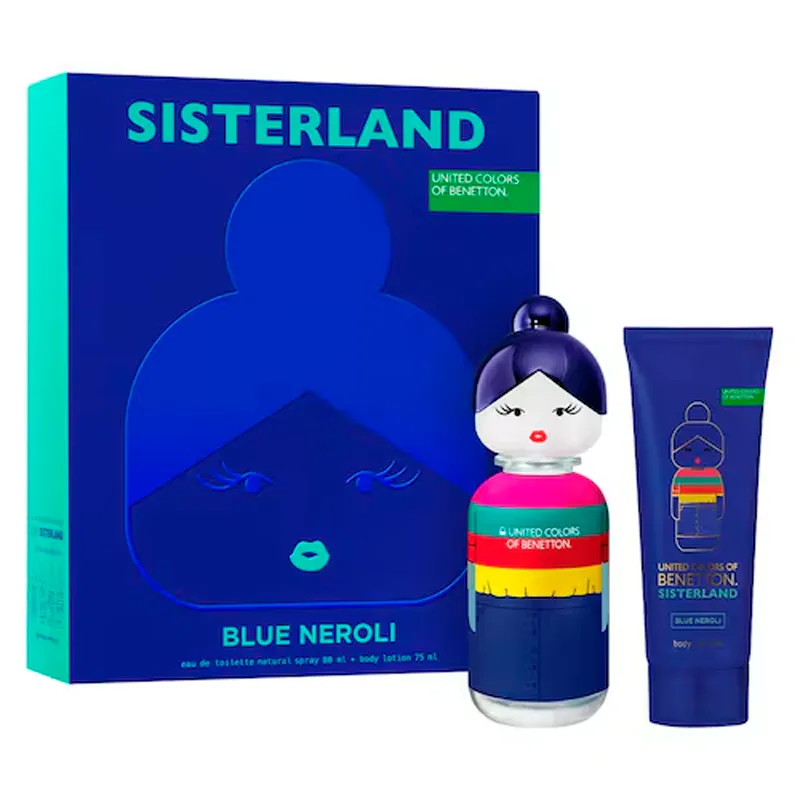 Set Sisterland Blue Benetton Eau de Toilette + Loción Corporal