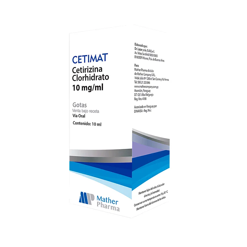 Cetimat Cetirizina 10 mg - 10 mL