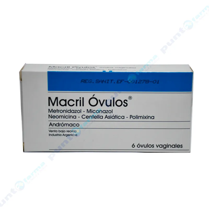 Macril Ovulos Metronidazol - Cont. 6 Ovulos Vaginales