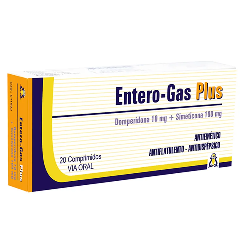 Entero Gas Plus Domperidona - Caja de 20 Comprimidos