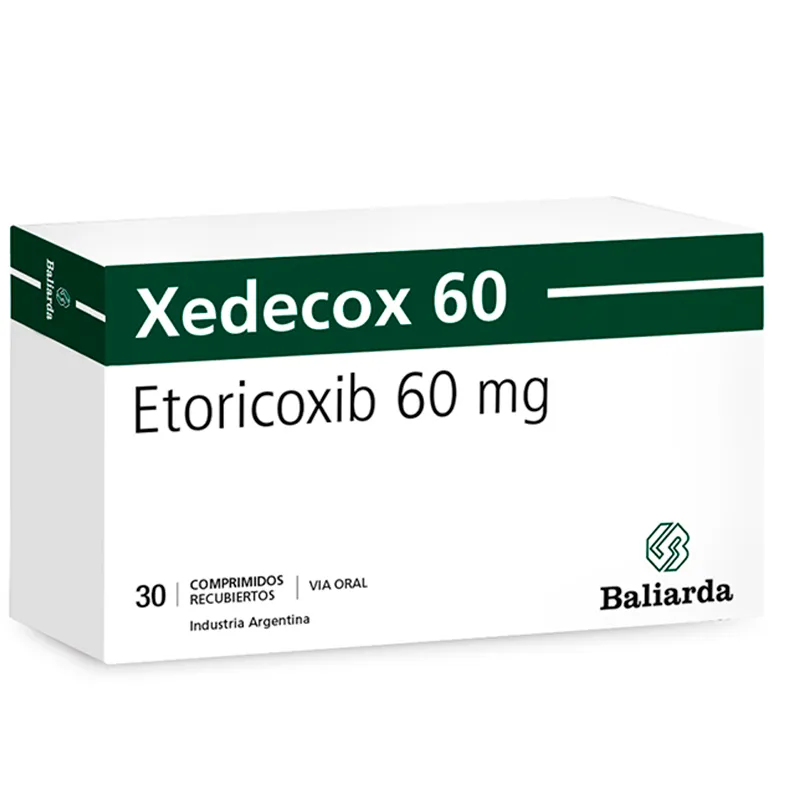 Xedecox Etoricoxib 60 mg - Caja de 30 Comprimidos Recubiertos