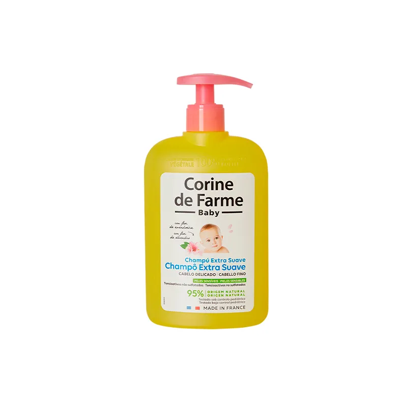 Shampoo Extra Suave Cabello Fino con Flor de Almendro Baby Corine de Farme - 500mL