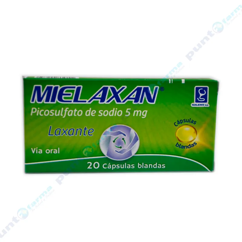 Mielaxan Picosulfato de Sodio 5 mg - Cont. 20 Capsulas