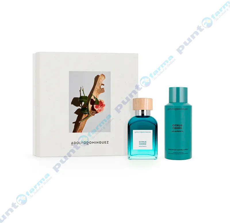 Set Adolfo Domiguez Agua Fresca Citrus Eau de Toilette + Desodorante