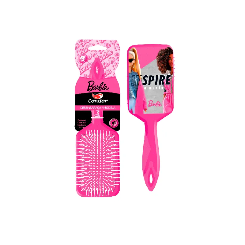 Cepillo Para Cabello Barbie Raqueta Condor - Cont. 1 Unidad.