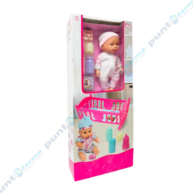 Muñeca Baby Dolls con Cuna