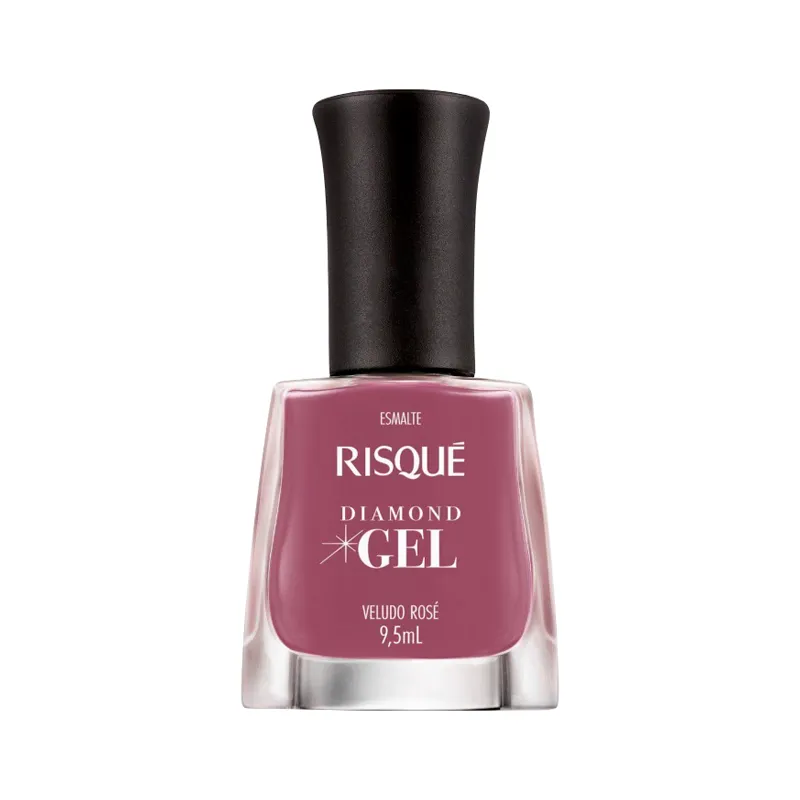 Esmaltes Para Uñas Diamond Gel Veludo Rose - 9,5ml