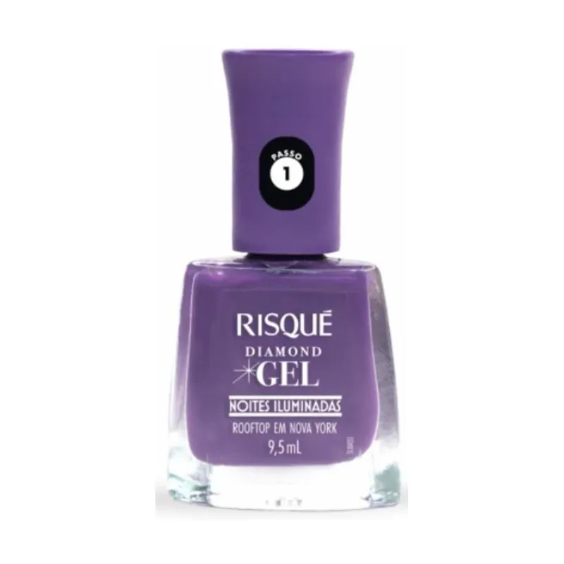 Esmalte para Uñas Diamond Gel Rooftop Nova York Risque - 9,5ml