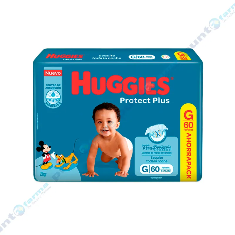 Huggies Protect Plus G - Cont. 60 Unidades