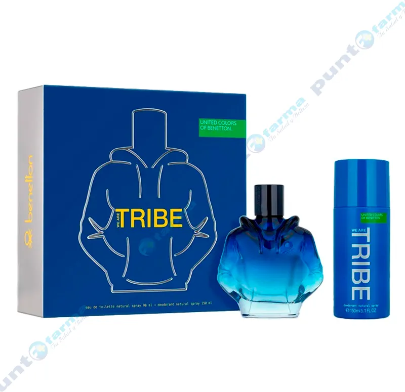 Set Beneton We Are Tribe Eau de Toilette + Desodorante Spray