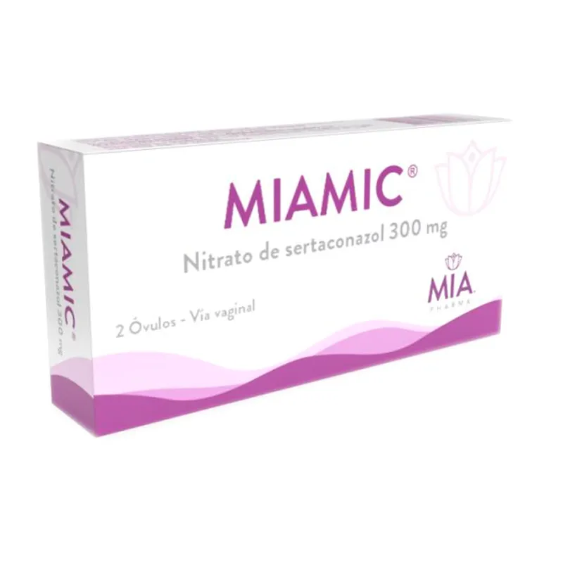 Miamic Nitrato de Sertaconazol 300 mg - Cont. 2 Ovulos