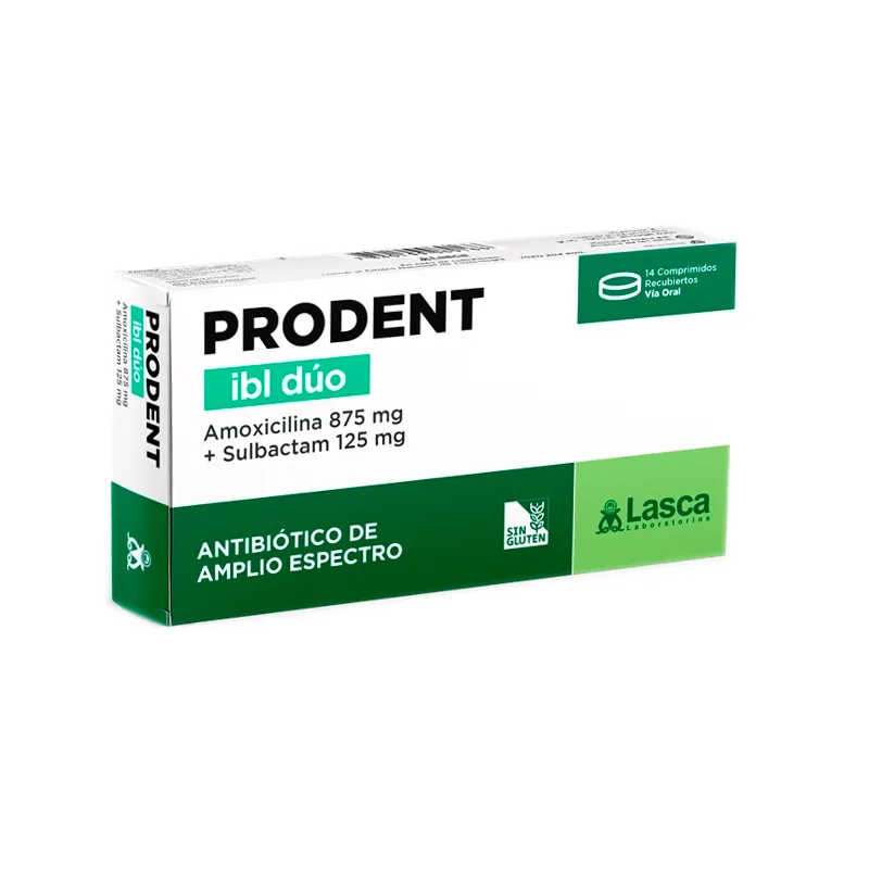 Prodent Ibl Duo Amoxicilina 875 mg - Cont. 14 Comprimidos Recubiertos