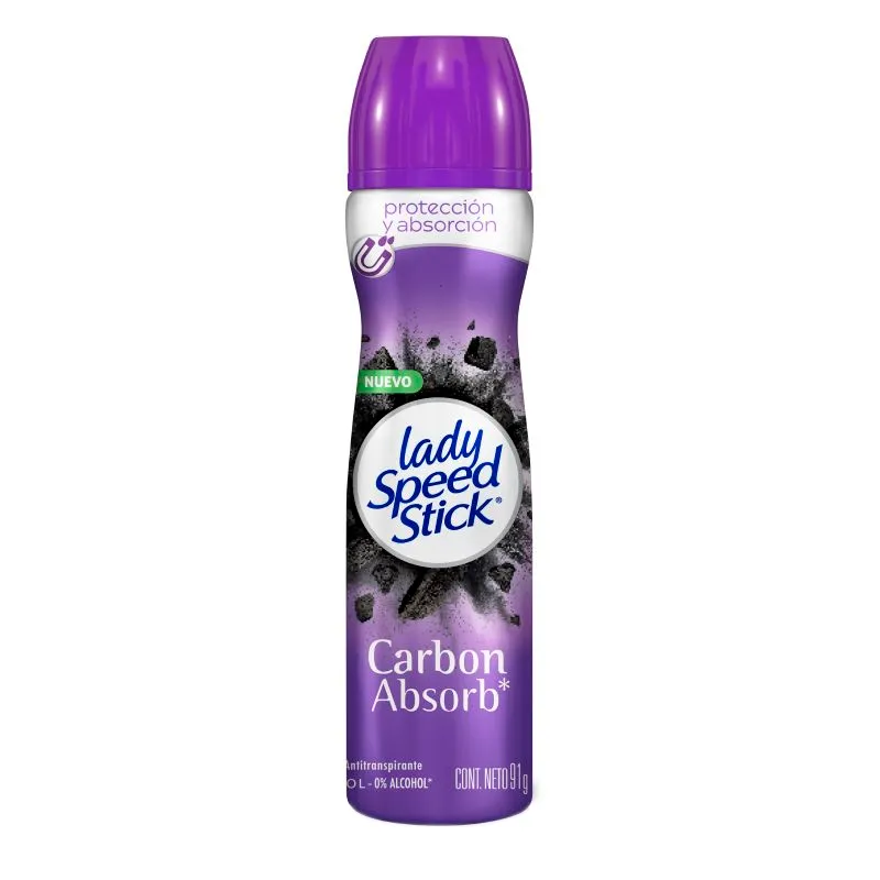 Antitranspirante Lady Speed Stick Carbon Absorb - 91g