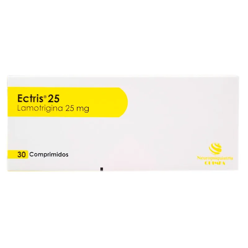 Ectris Lamotrigina 25 mg - Cont. 30 Comprimidos