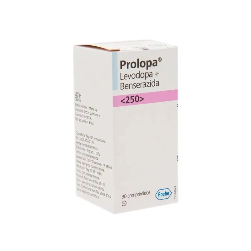 Prolopa Levodopa Benserazida 250 mg - Cont. 30 Comprimidos