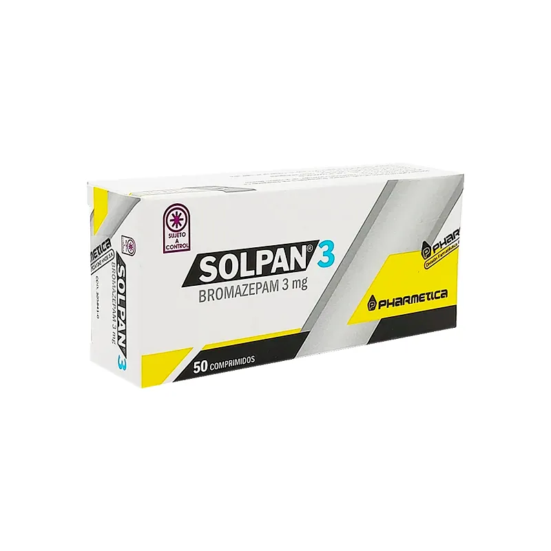 Solpan 3 - Bromazepam 3 mg - Caja de 50 comprimidos