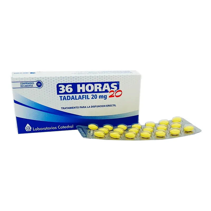 36 Horas Tadalafil 20mg - Caja de 20 comprimidos recubiertos