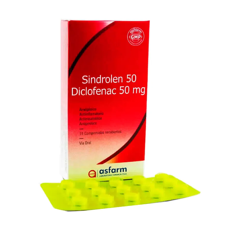 Sindrolen Diclofenac 50 mg - Caja de 15 comprimidos recubiertos